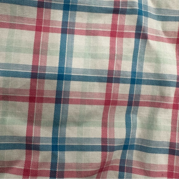 Peter Millar Men's Shirt Size Large Pink Blue Plaid‎ Long Sleeve Button Up - Picture 5 of 6